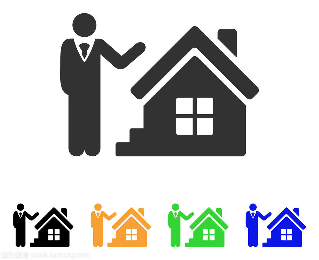 房地產代理與物業管理 矢量圖標的設計與應用